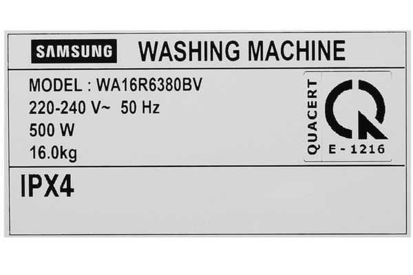 Máy giặt Samsung Inverter 16 Kg WA16R6380BV/SV