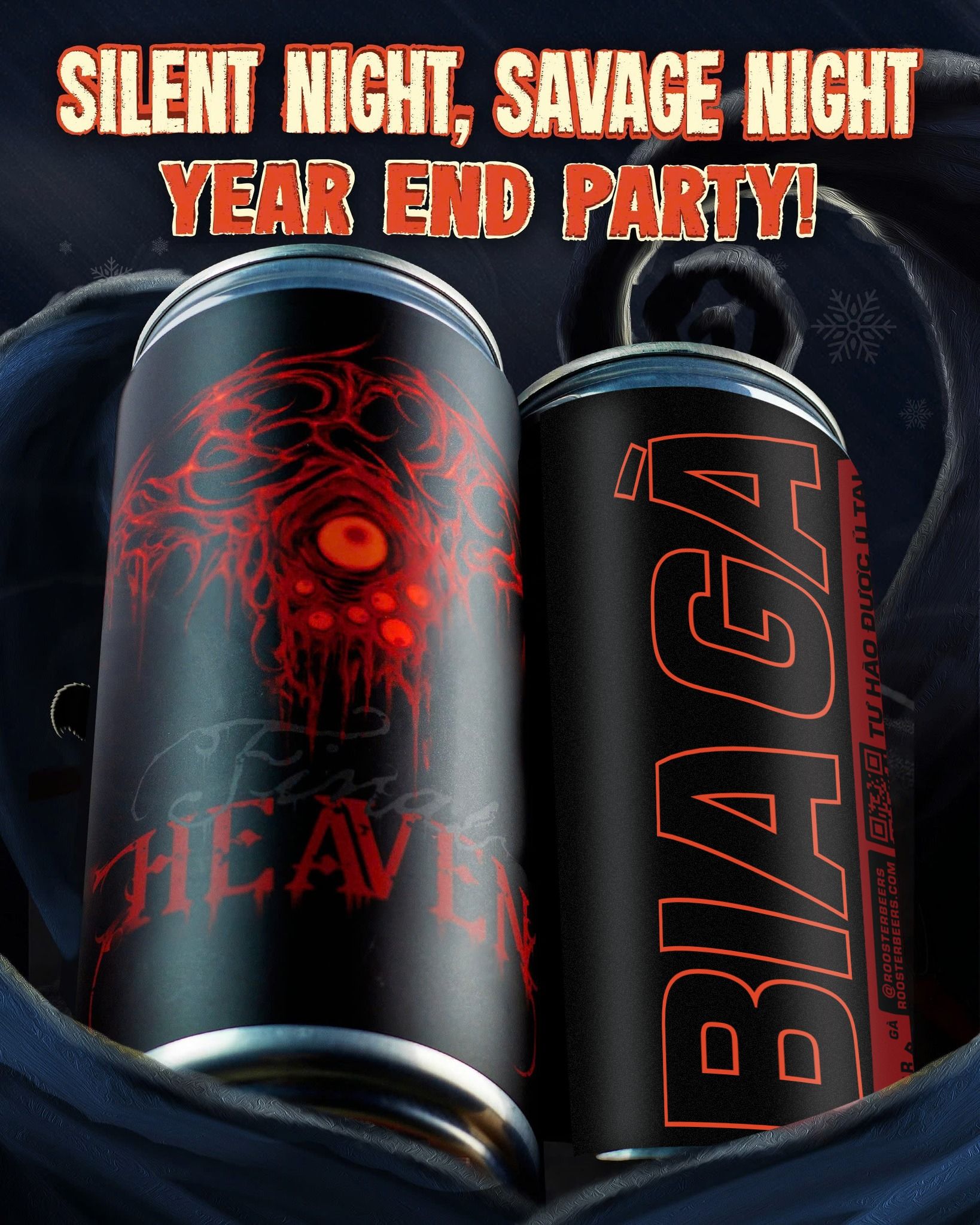 Lốc 6 lon Rooster Beers phiên bản Rock - Limited Edition