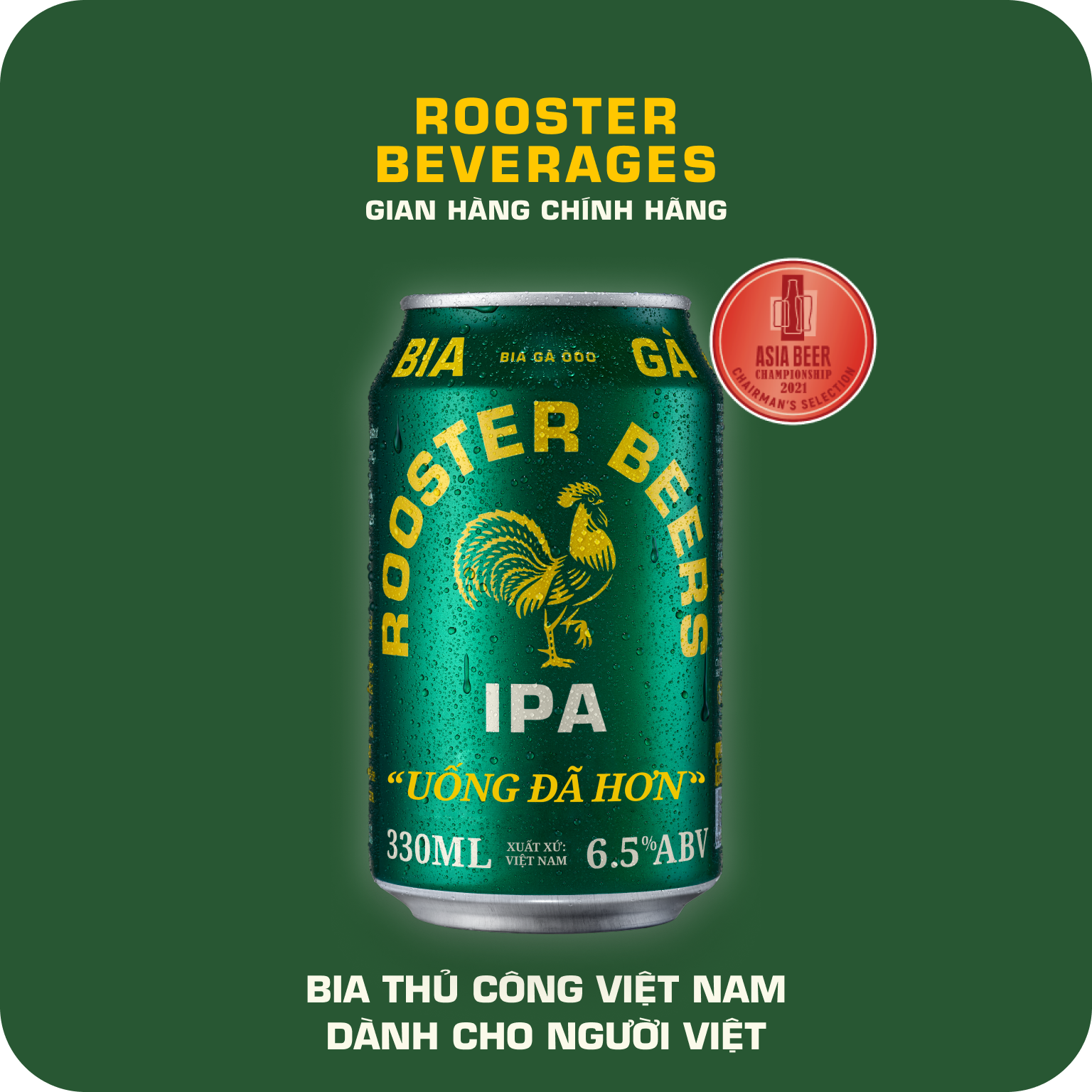 Rooster Beers IPA - Thùng 24 Lon (330ml)