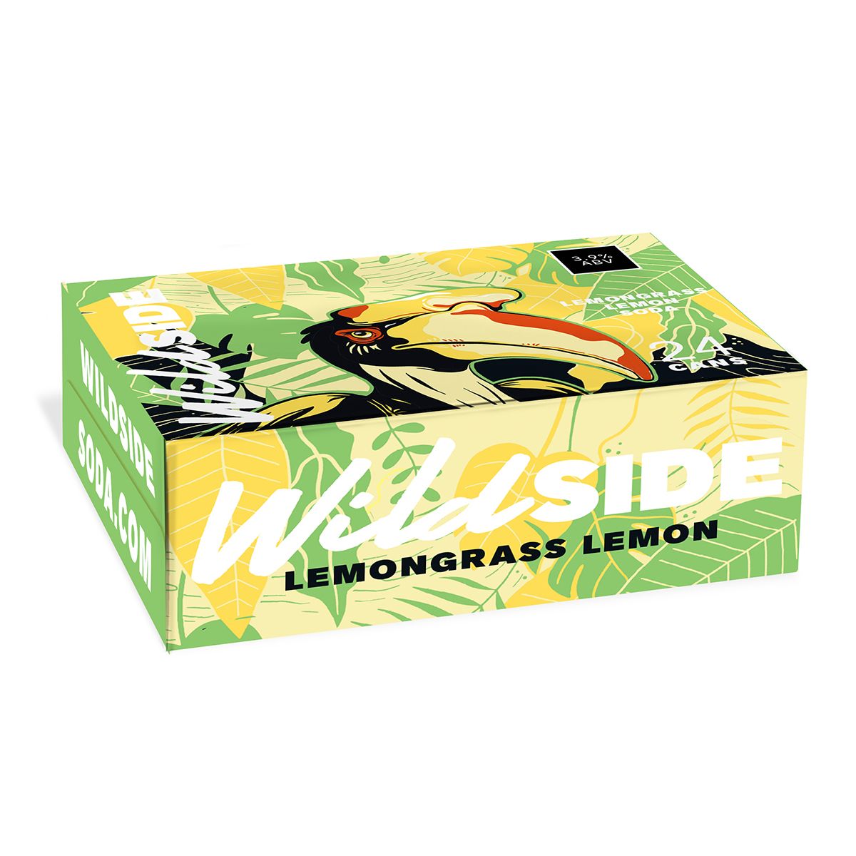 WildSide Hard Soda Vị Chanh Sả - Thùng 24 Lon (330ml)