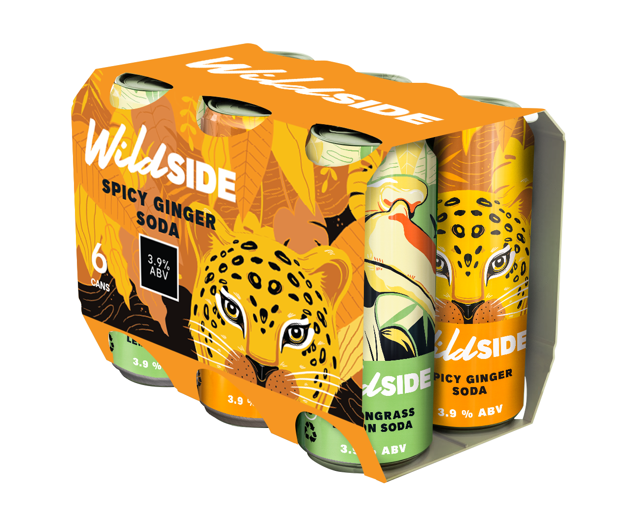 WildSide Hard Soda Mix 2 Vị - Lốc 6 Lon (330ml)