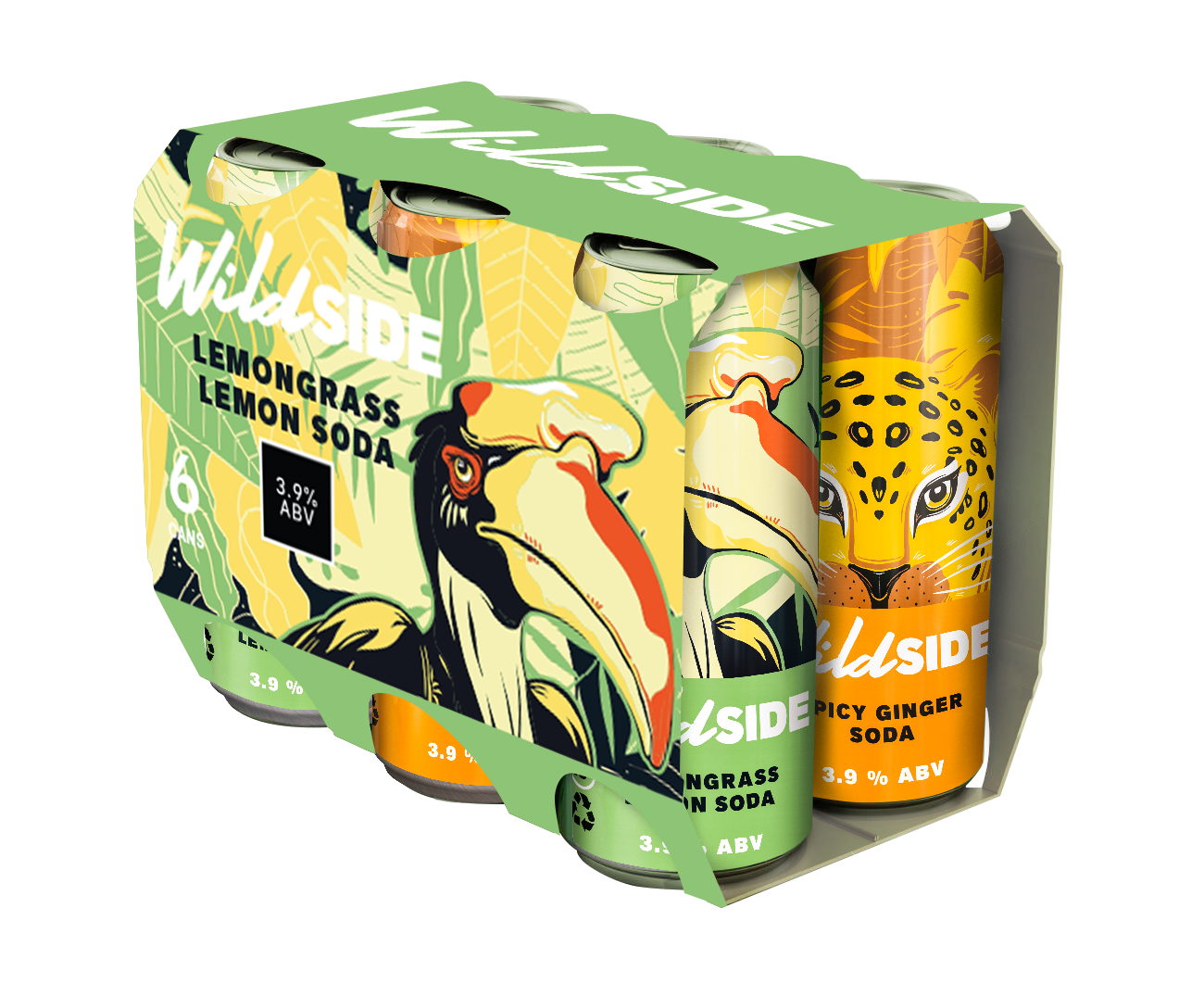 WildSide Hard Soda Mix 2 Vị - Lốc 6 Lon (330ml)