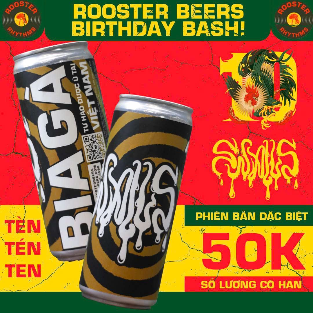 Lốc 6 lon Rooster Beers Phiên Bản Đặc Biệt - Rock Limited Edition