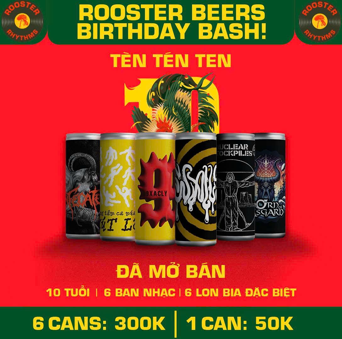 Lốc 6 lon Rooster Beers Phiên Bản Đặc Biệt - Rock Limited Edition
