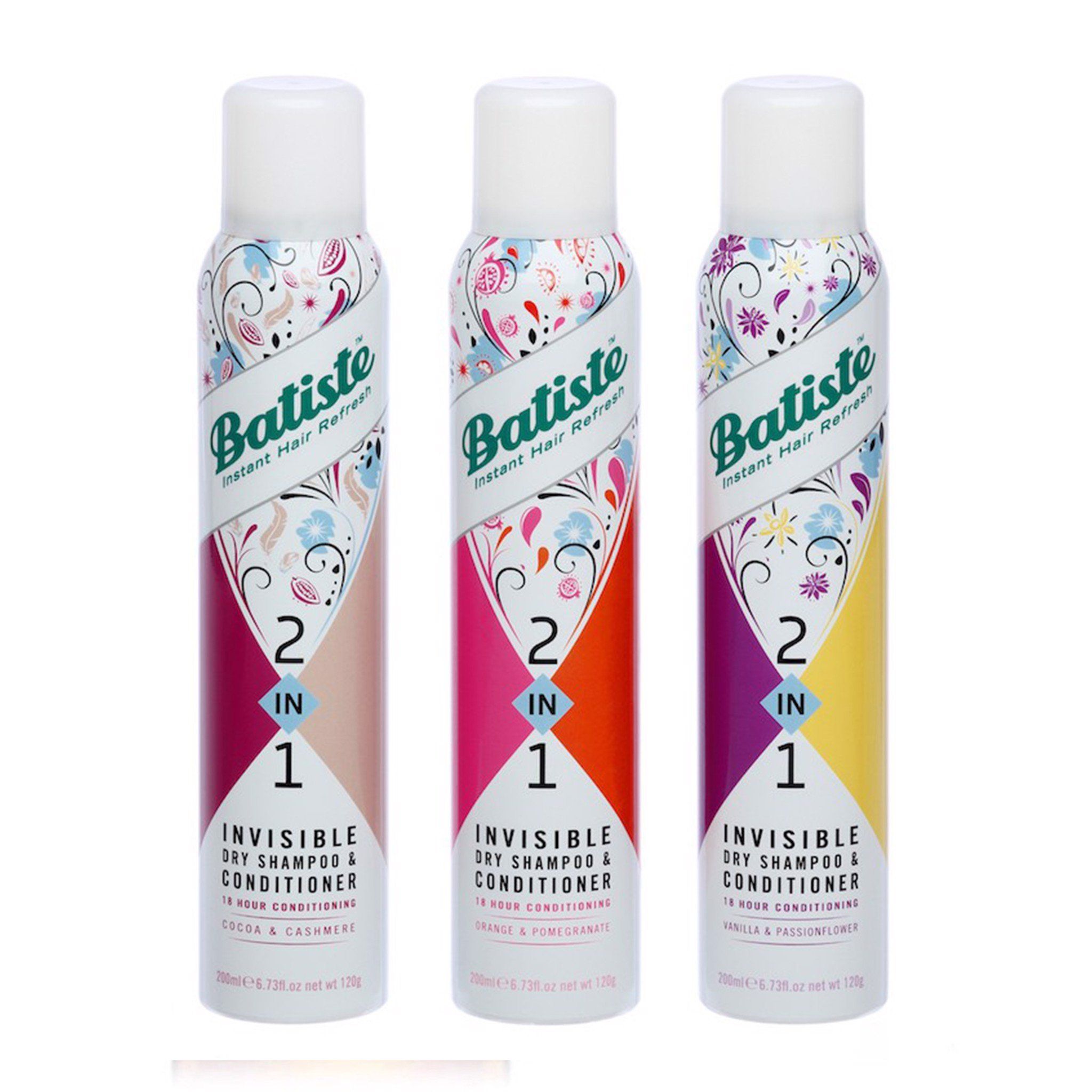 Xịt gội khô Batiste Dry Shampoo 2 in 1