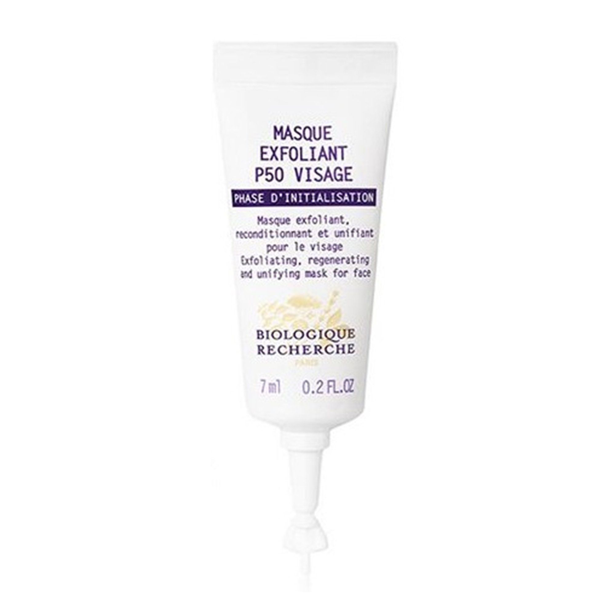 Tuýp peel dạng mask BIOLOGIQUE RECHERCHE EXFOLIANT P50 VISAGE (7ml)