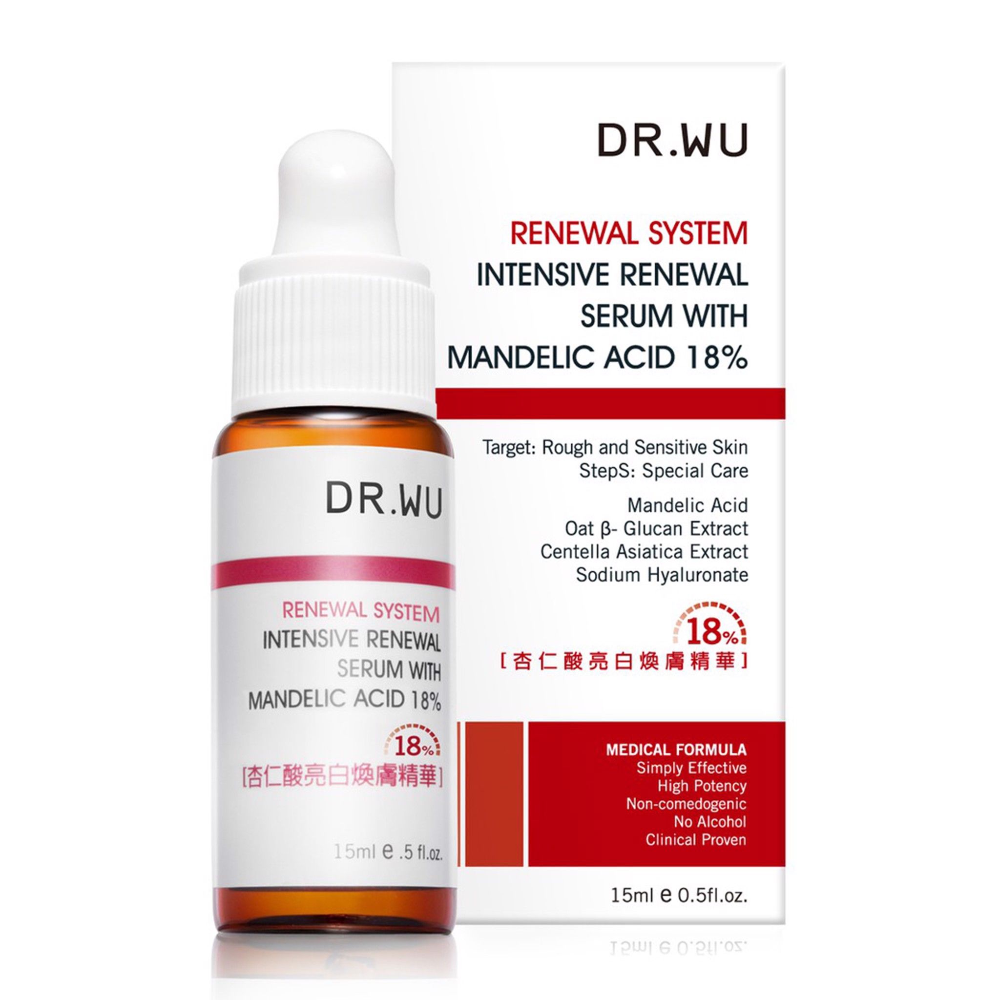 Serum trị mụn DR.WU Intensive Renewal Serum With Mandelic Acid 18%