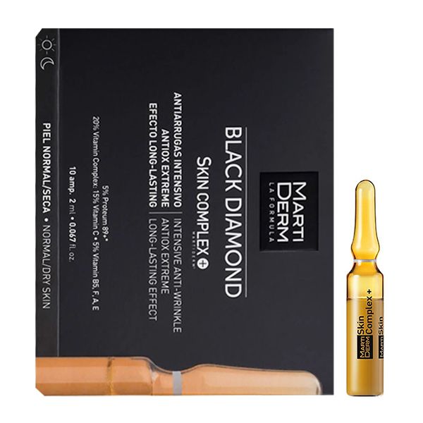 Ampoule Chống Oxy Hoá, Trẻ Hóa & Làm Sáng Da 5% Proteum 89+, 20% Vitamin Complex - MartiDerm Black Diamond Skin Complex+ (2ml)