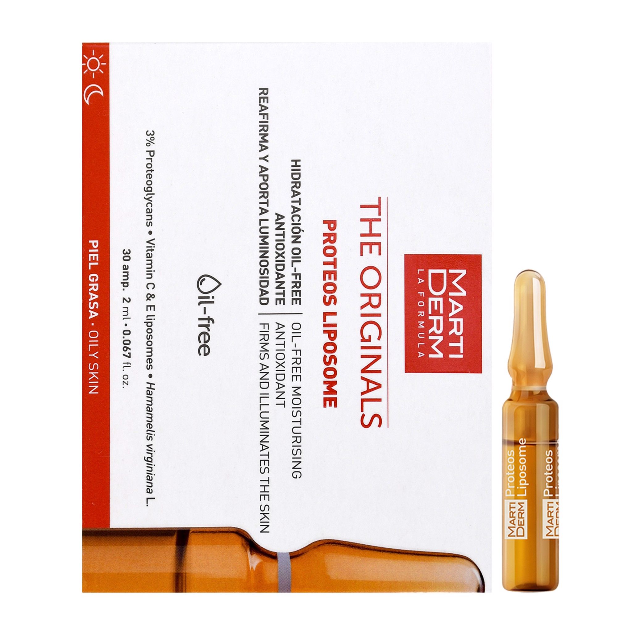 Ampoule Chống Oxy Hoá, Phục Hồi, Điều Tiết Bã Nhờn MartiDerm The Originals Proteos Liposome (2ml)