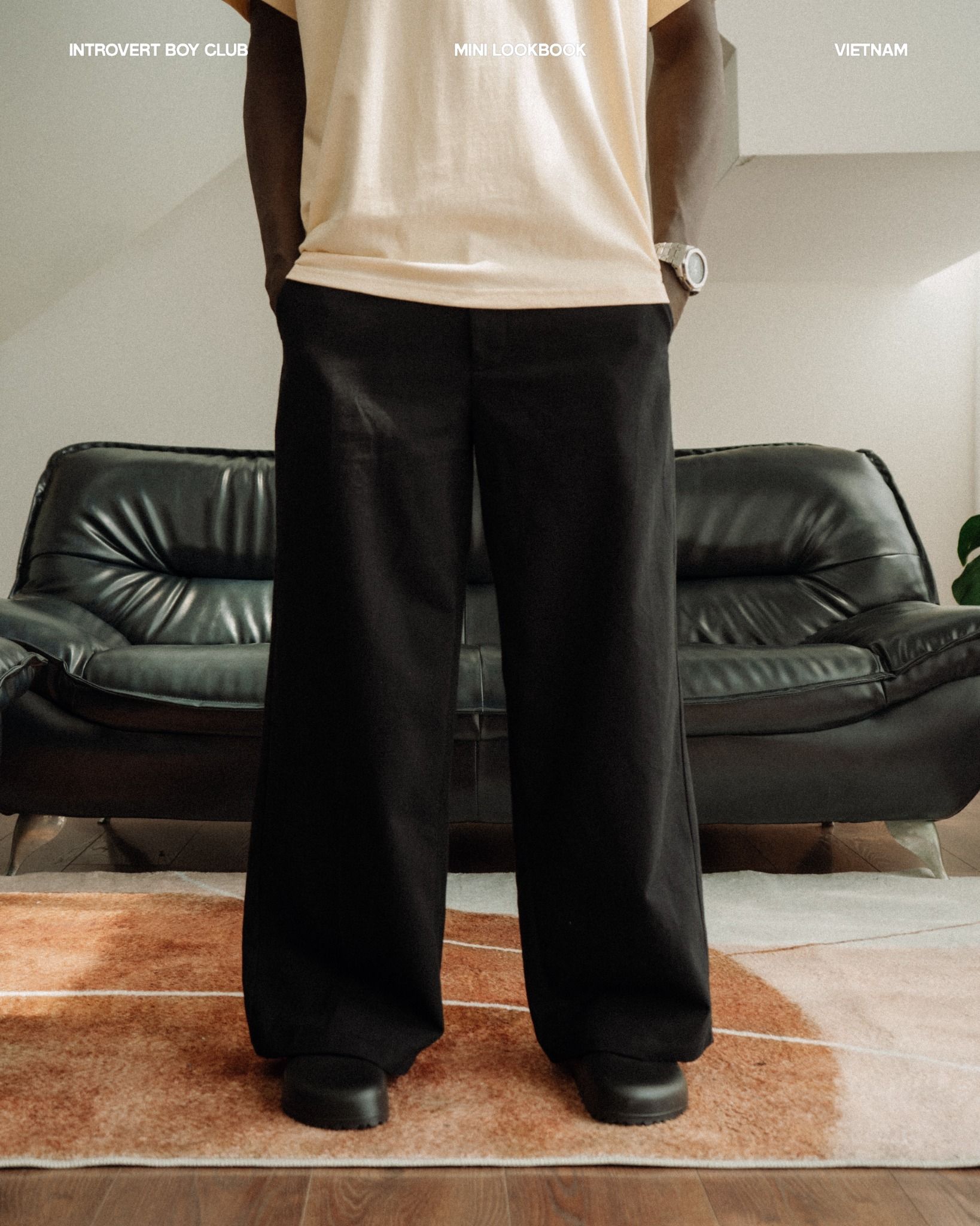 Wide Fit Kaki Pants