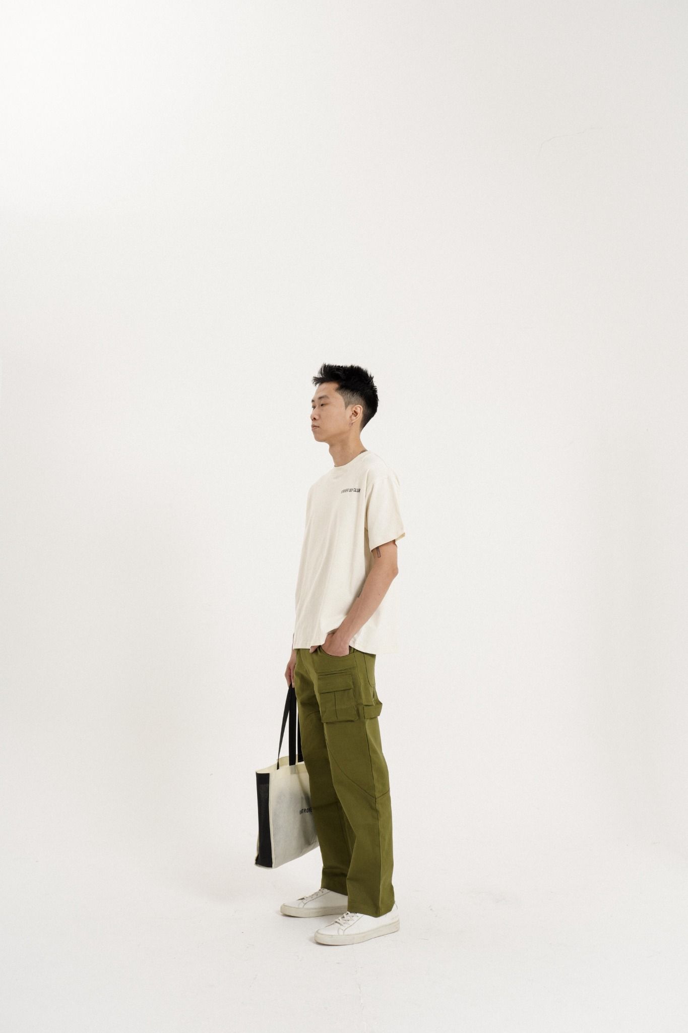 Double pieces pants - Olive