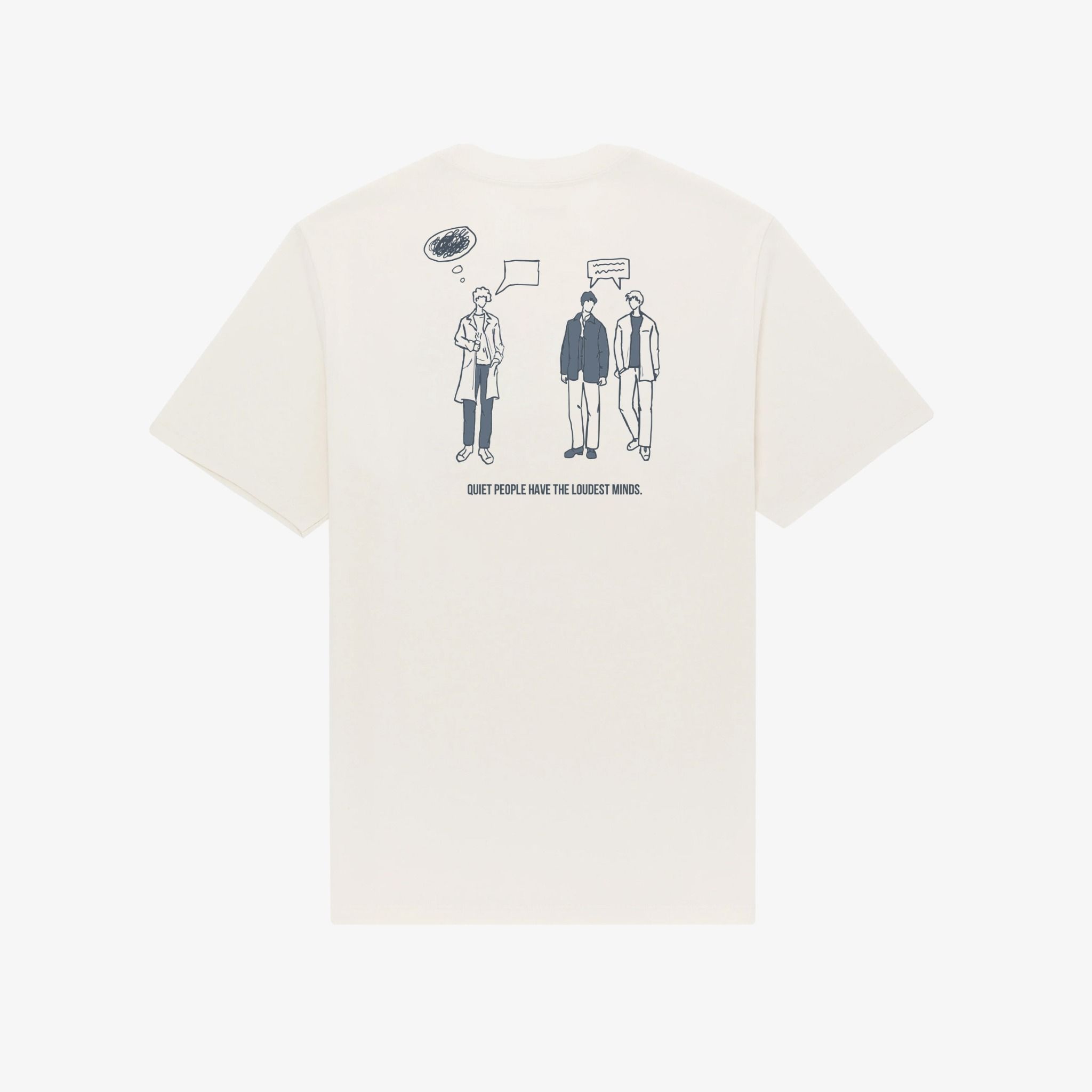 The Quiet People Art T-shirt - White