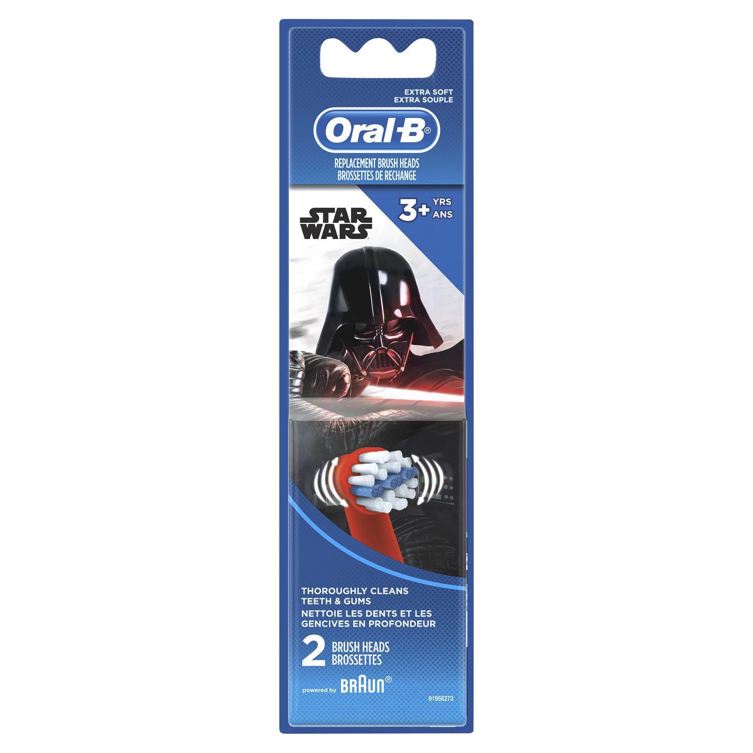  Đầu bàn chải đánh răng điện trẻ em Oral-B Stages Power Star War - Pack 2 