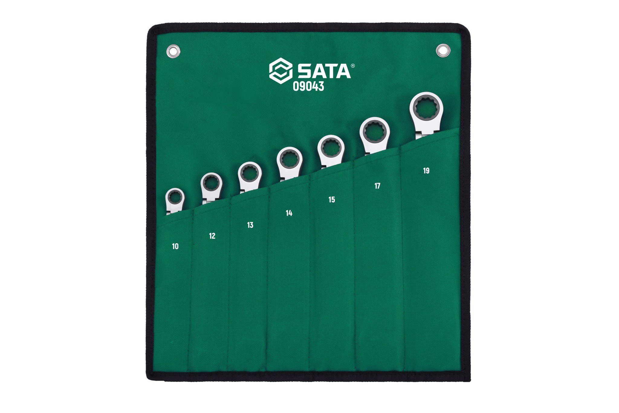 Bộ cờ lê 2 đầu đầu Flex SATA 1 bộ 7 cái 09043