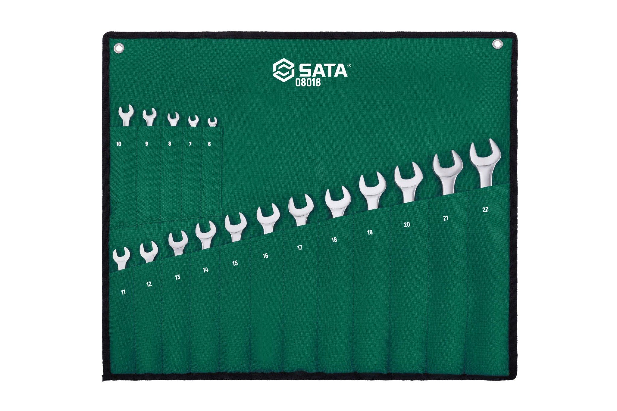 Bộ cờ lê 2 đầu FP SATA 1 bộ 17 cái 08018