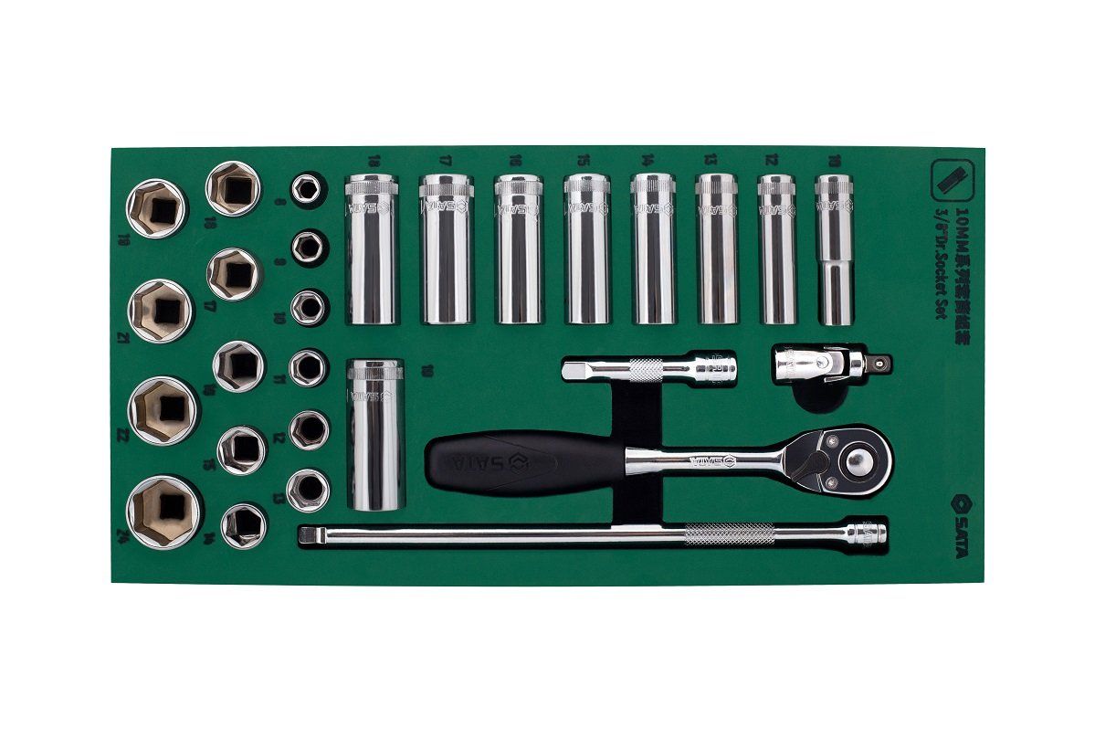 Bộ đầu cờ lê SATA 1 bộ 33 cái 09902