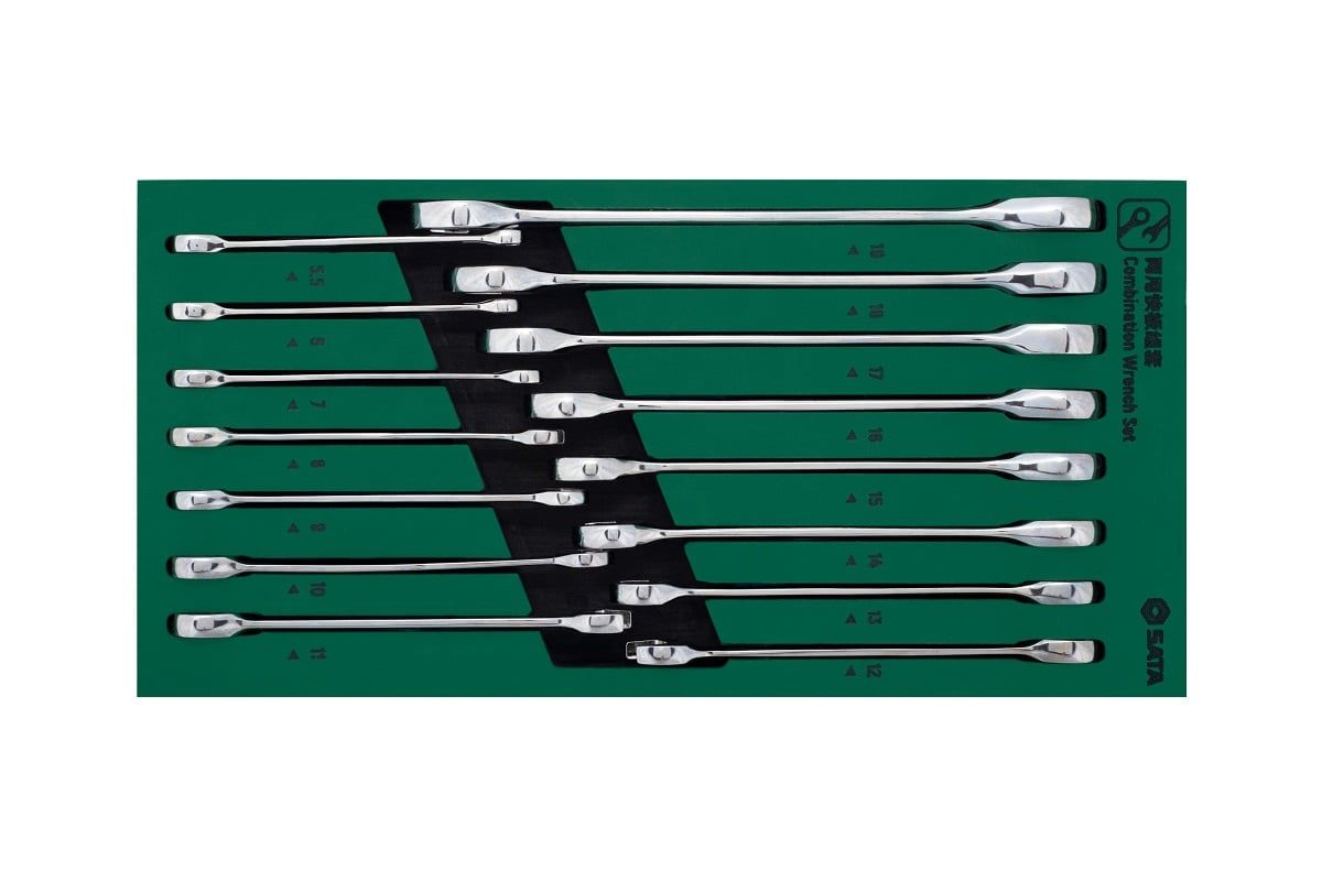 Bộ cờ lê gồm 4 cờ lê SATA 1 bộ 19 cái 09908