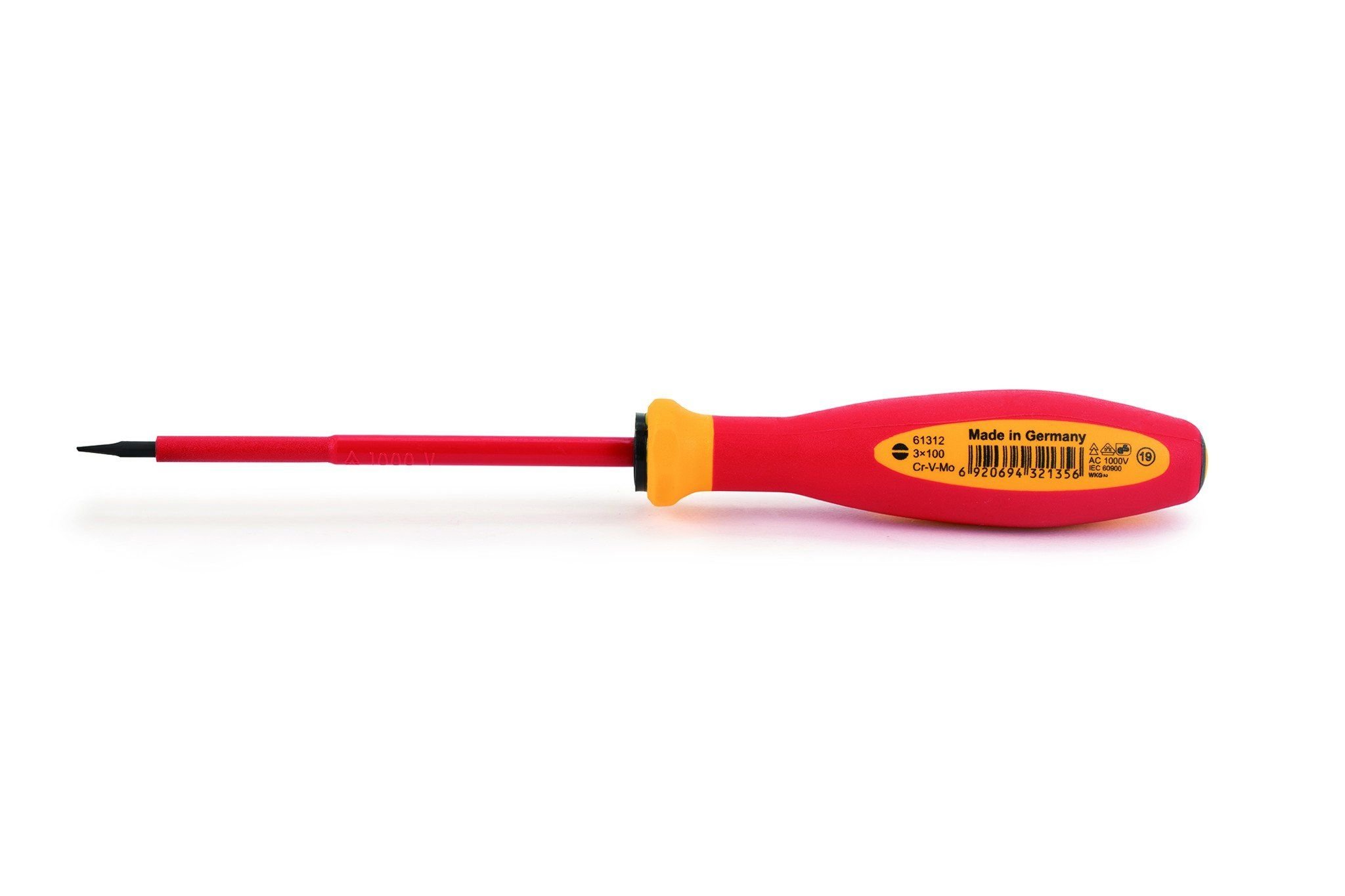 Tuốc nơ vít G đầu dẹp SATA 3*100mm 205mm 61312