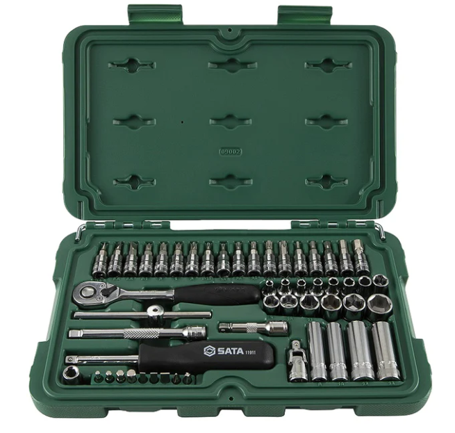 Bộ đầu cờ lê SATA 1/4inch 1 bộ 52 cái 09002