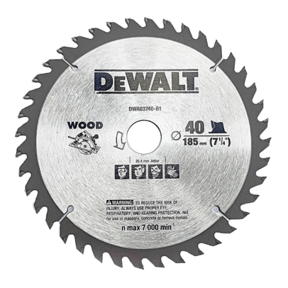  Lưỡi cưa gỗ 7-1/4 in.x1 in.184x25.4mm, 40T Dewalt DWA03740-B1 