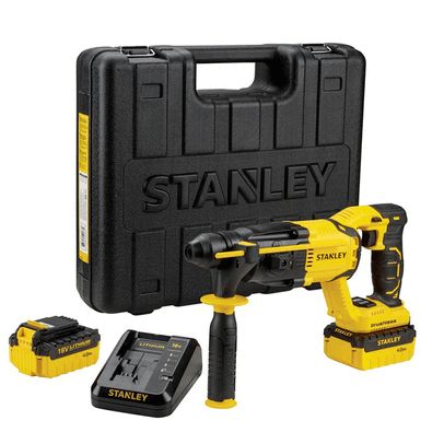 Máy khoan bê tông pin Stanley 20V SBR20M2K-B1 (2 Pin 4Ah & 1 Sạc)