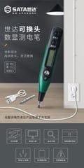 Bút thử hiệu điện thế 130mm SATA 62603 - INTERCHANGEABLE DIGITAL CIRCUIT TESTER