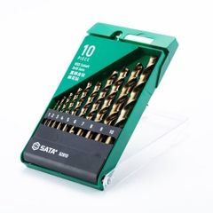 Bộ mũi khoan xoắn COBALT HSS bộ 10 cái SATA 52810 - 10PCS HSS COBALT DRILL SET