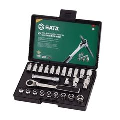 Bộ đầu tuýp 13mm 1 bộ 25 cái SATA 09131 - 25PC. 13MM DR. PASS-THRU RATCHETING SET
