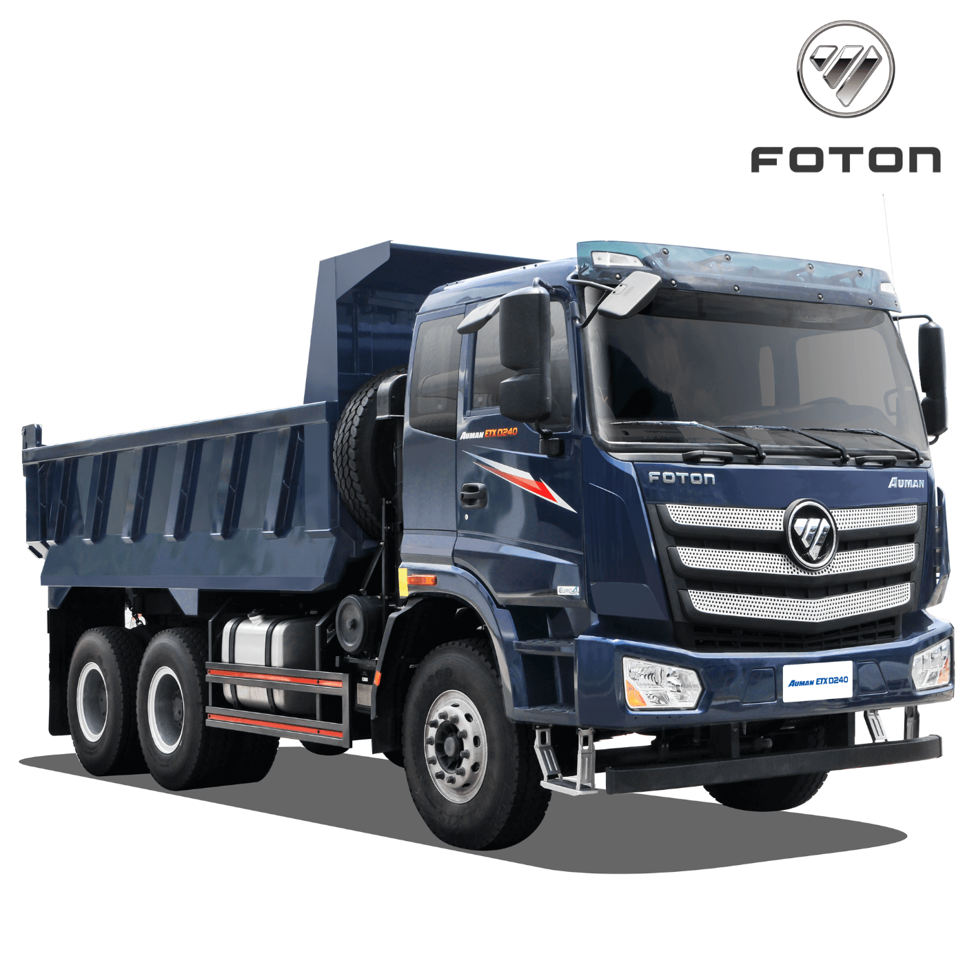 XE BEN 3 CHÂN AUMAN D240 12 TẤN 10 KHỐI (CẦU DẦU, 2 CẤP)