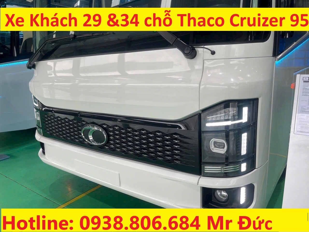 XE KHÁCH THACO CRUIZER 95S 29 & 34 CHỖ NGỒI 2025 ĐỘNG CƠ 270 THÂN DÀI 9M5