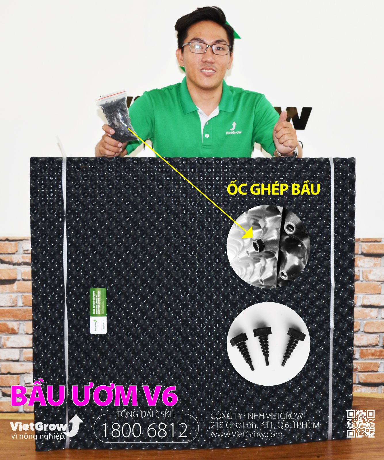 Độ dầy 0.7 - cao 90cm dài 50m | Bầu ươm V6