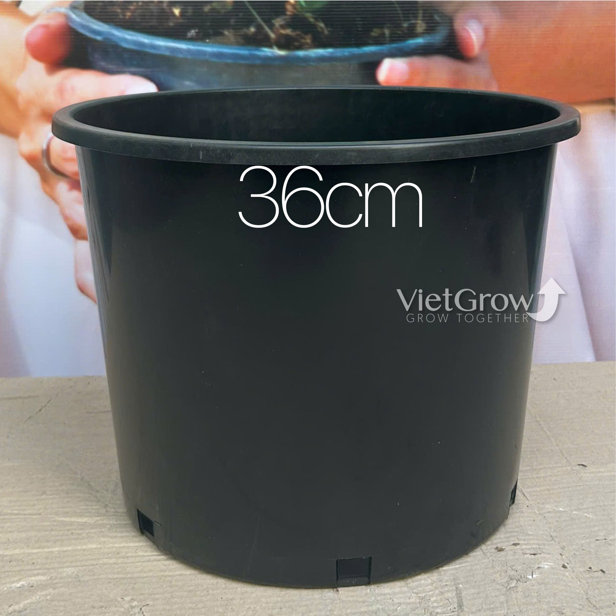Chậu nhựa HELLO đường kính 36cm (H4)