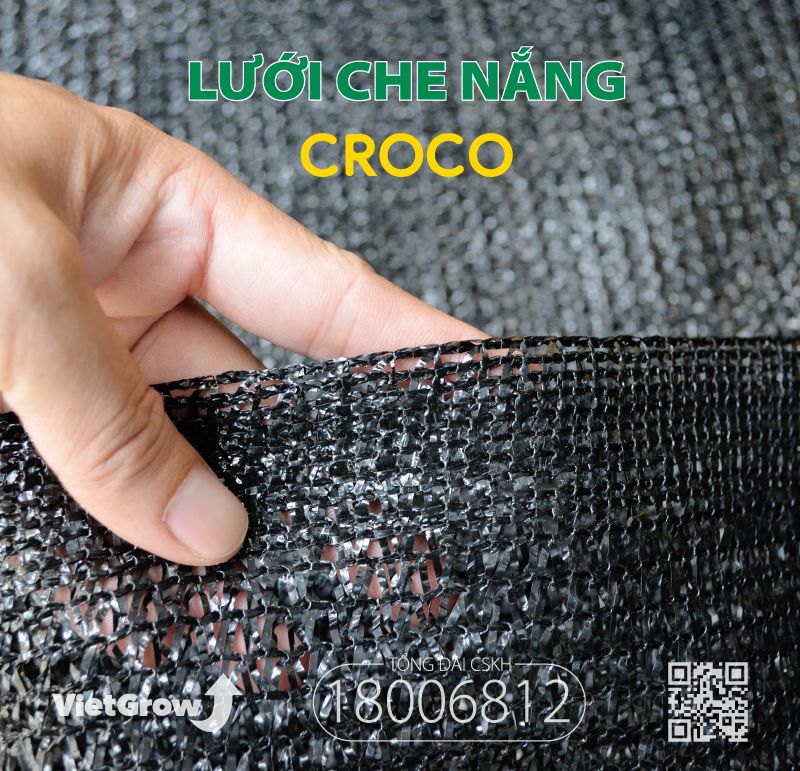 Lưới Che nắng CROCO - Cuộn Đen