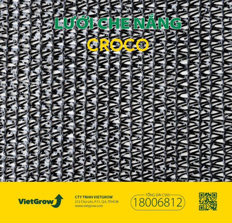 Lưới Che nắng CROCO - Cuộn Đen