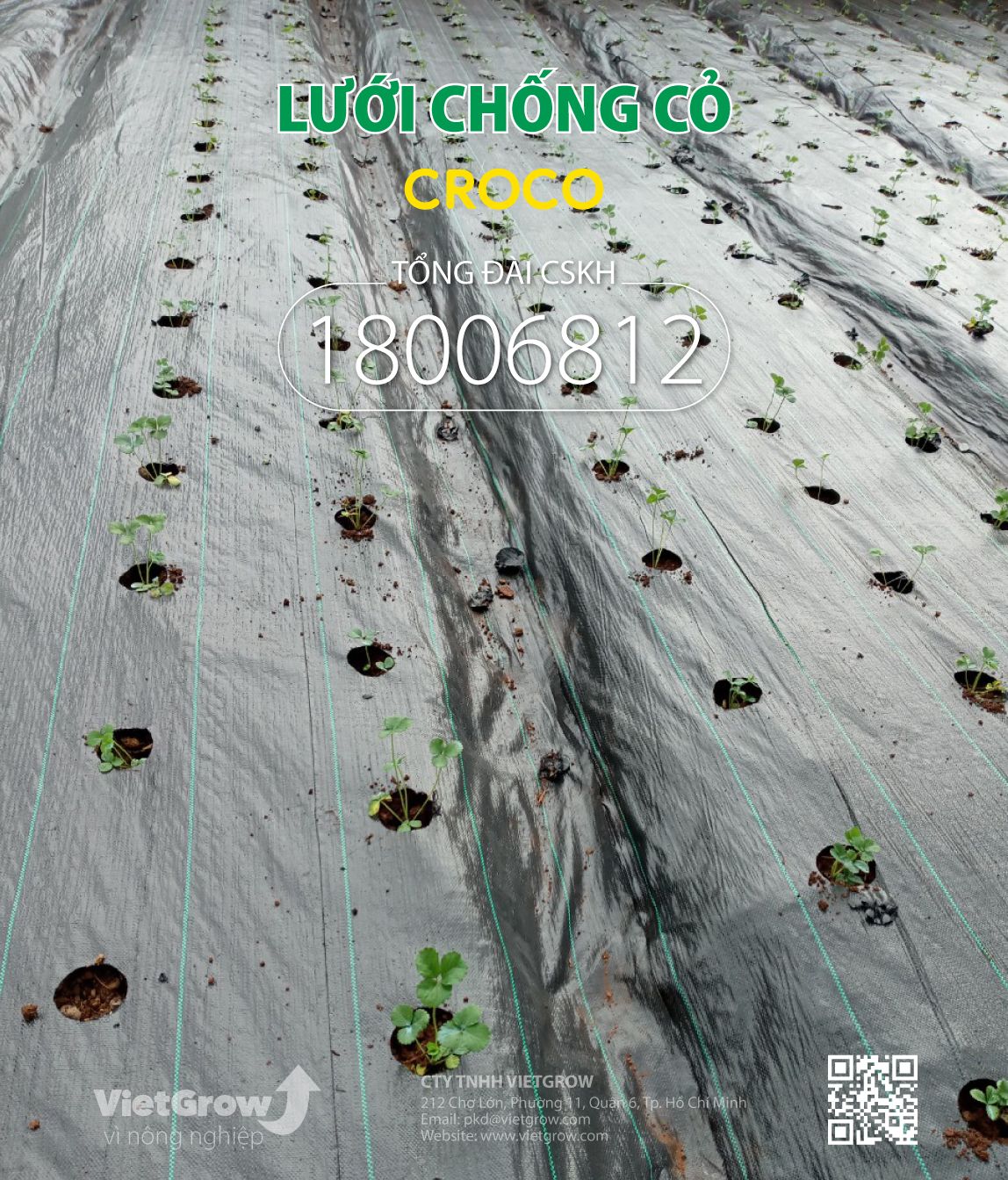 Lưới chống cỏ CROCO ( Cuộn dài 50m )