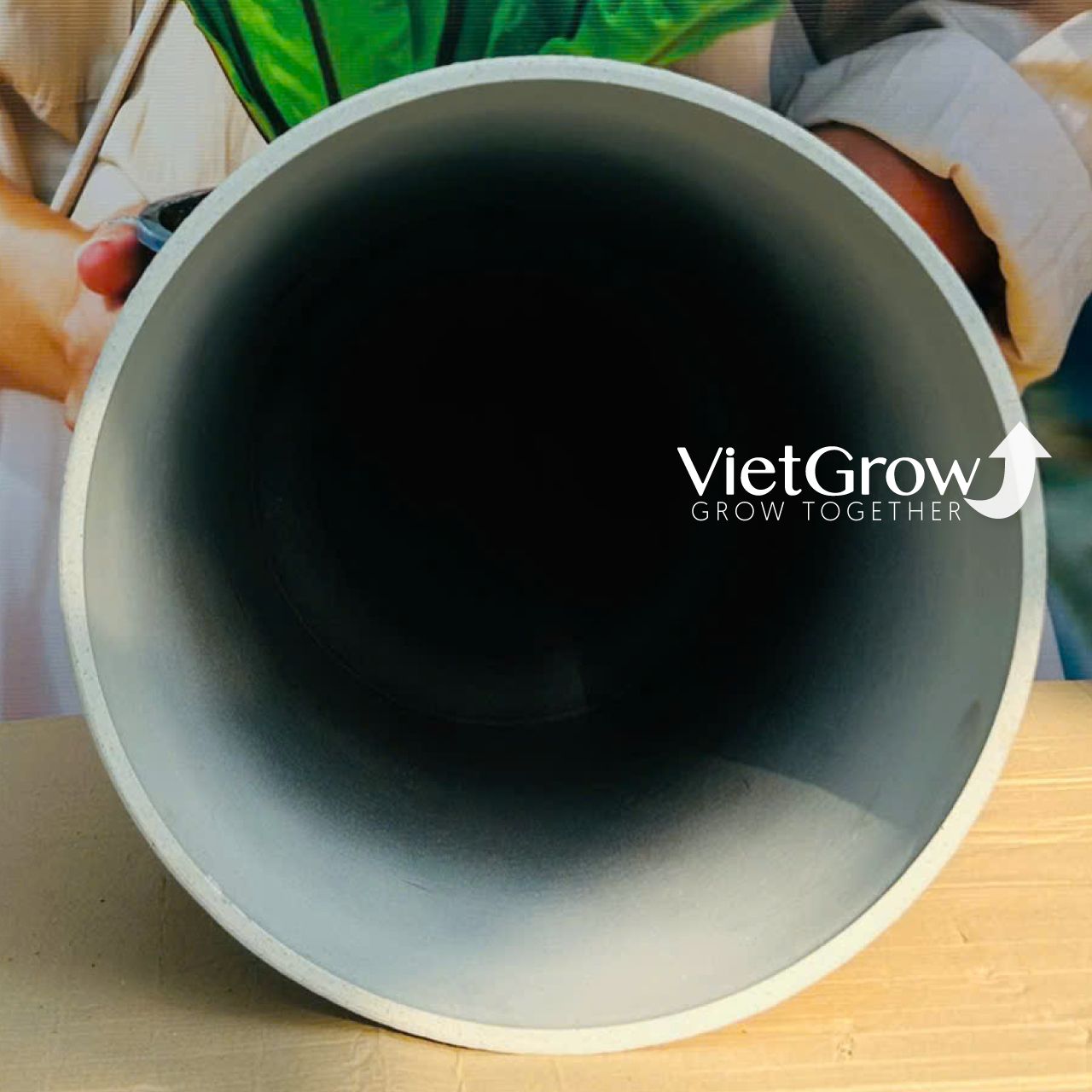 Chậu giả đá màu trắng đường kính 50cm - FLORAL ZS6