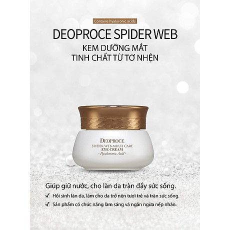 Kem Mắt Tơ Nhện DEOPROCE Spider Web Multi-Care Eye Cream