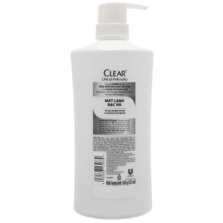 Dầu gội sạch gàu Clear 631ml (MP0736)