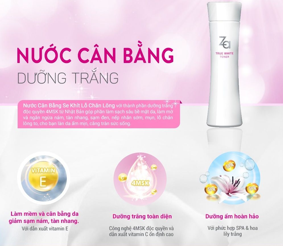 Nước cân bằng dưỡng trắng ZA 150ml (MP4987)