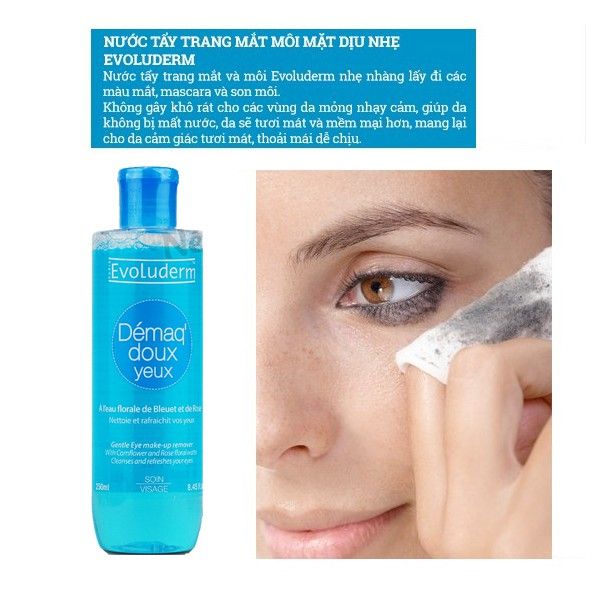 Nước tẩy trang mắt môi Evoderm 250ml (MP5064)