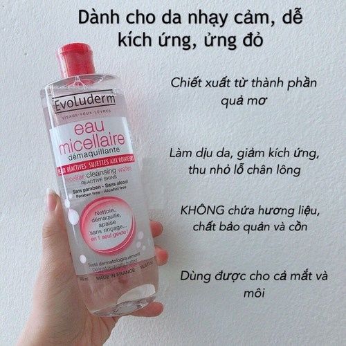 Nước tẩy trang da mẩn cảm Evoderm 250ml (MP5068)