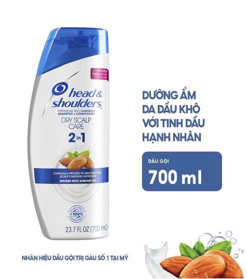 Gội xả Head&Shoulder Female Shampoo & Conditioner 2in1 700ml - Hạnh nhân (MP6006)