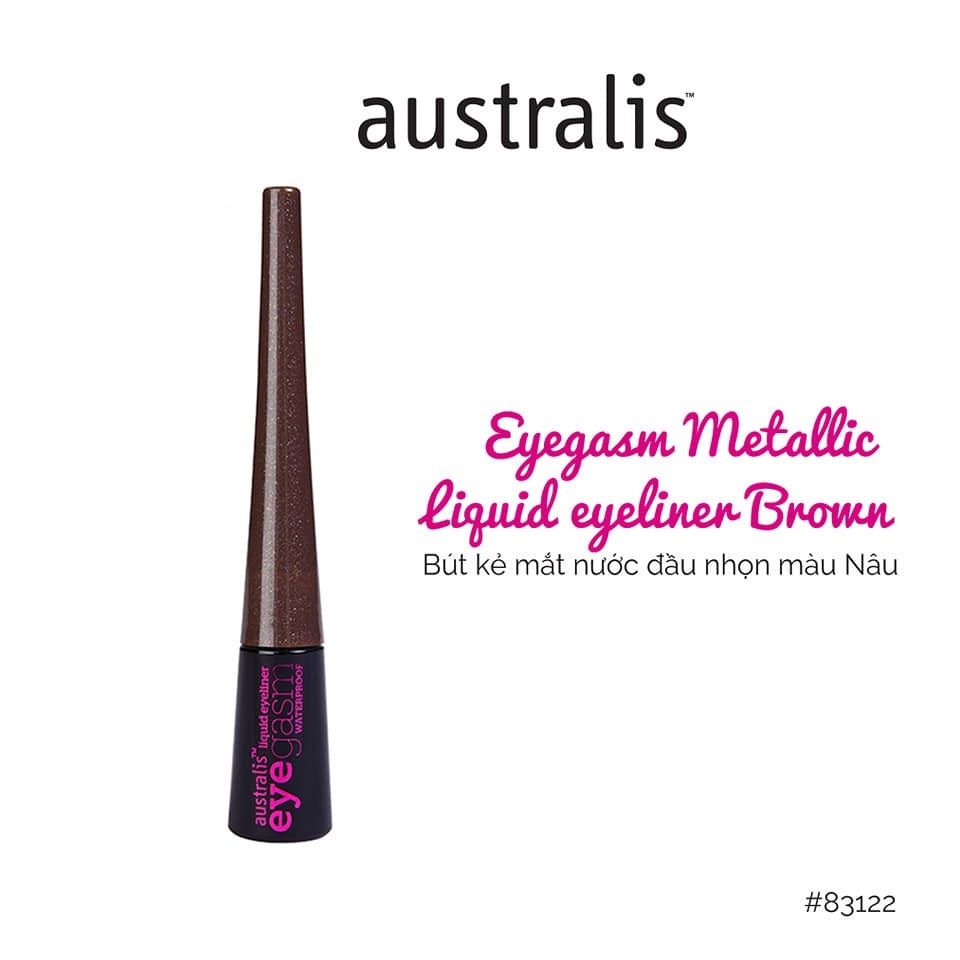 Kẻ Mắt nước BL KT Australis Eyegasm Waterproof Liquid Eyeliner Đen/ Nâu (MP6874/ MP6875)