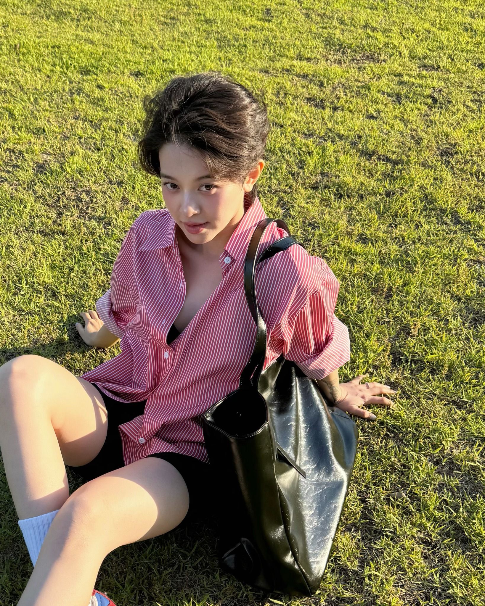 Áo Sơ Mi Sọc Oversize FAS297