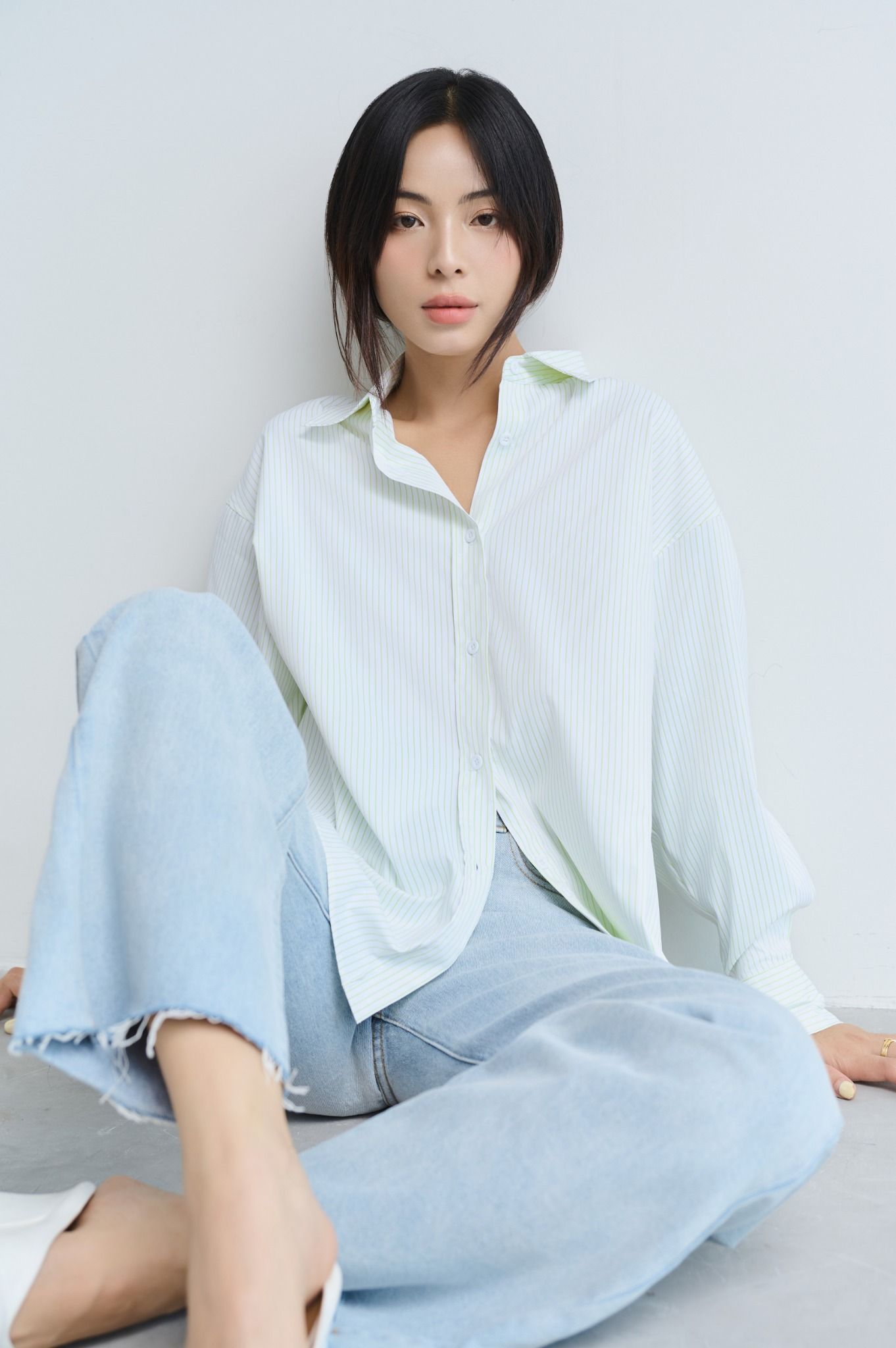 Áo Sơ Mi Sọc Oversize FAS325