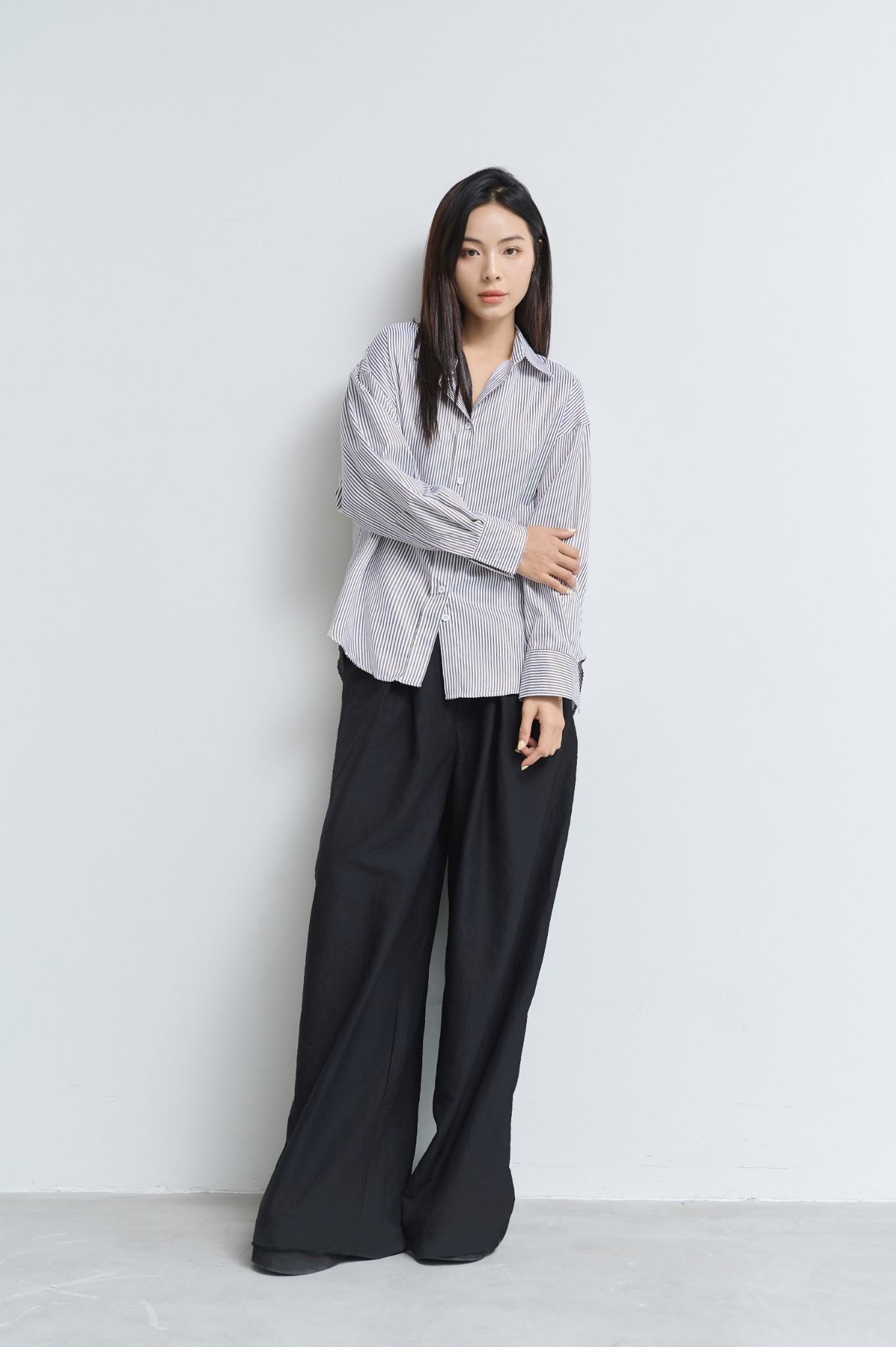 Áo Sơ Mi Sọc Oversize FAS315