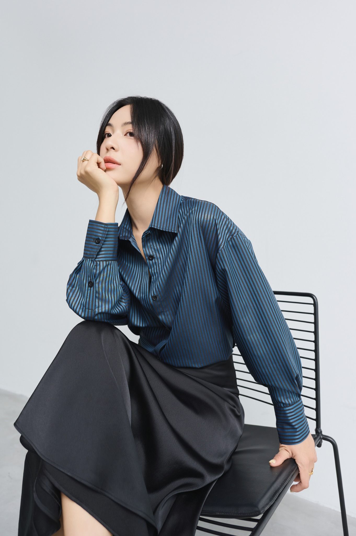 Áo Sơ Mi Sọc Oversize FAS316