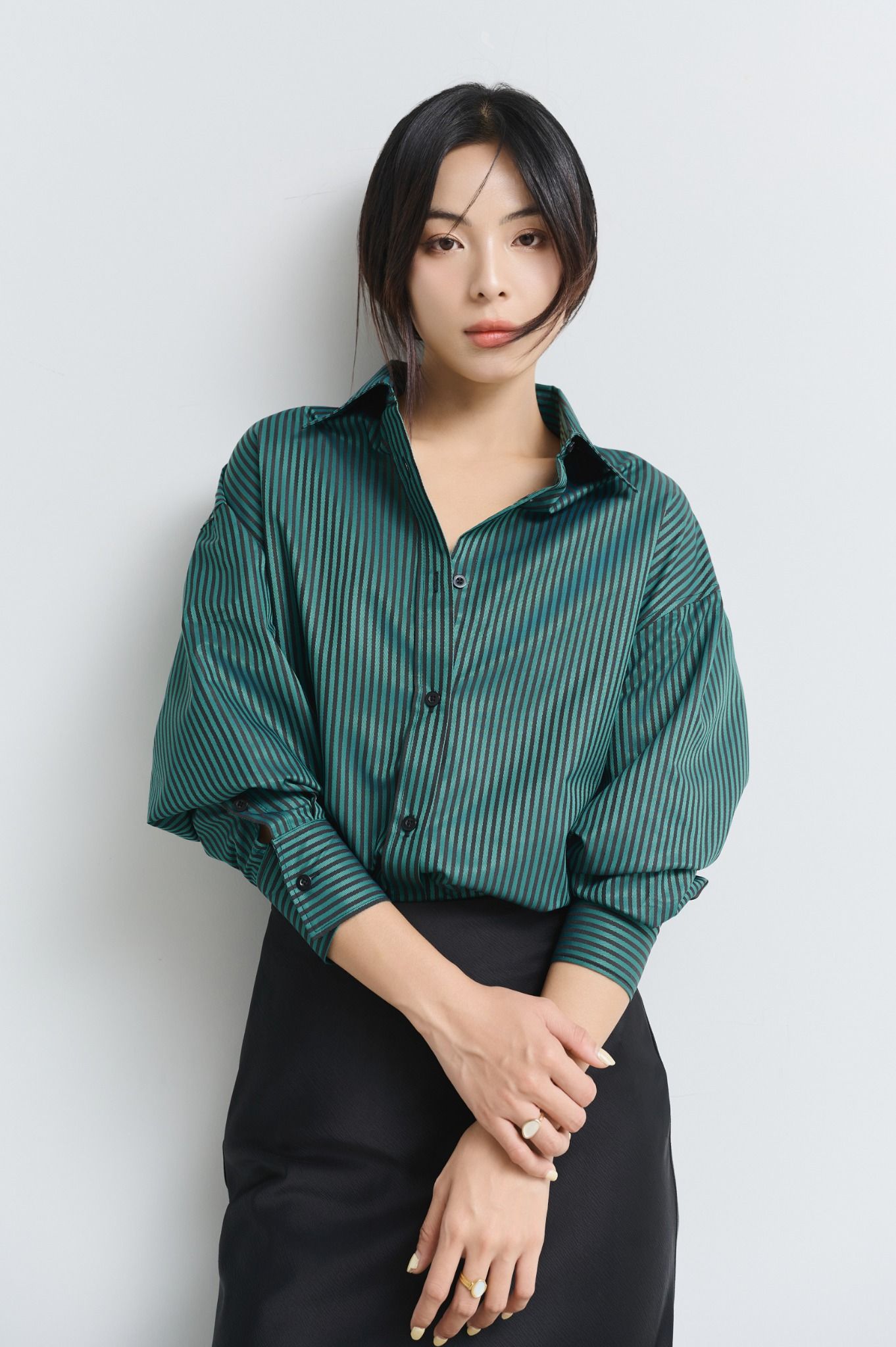 Áo Sơ Mi Sọc Oversize FAS316
