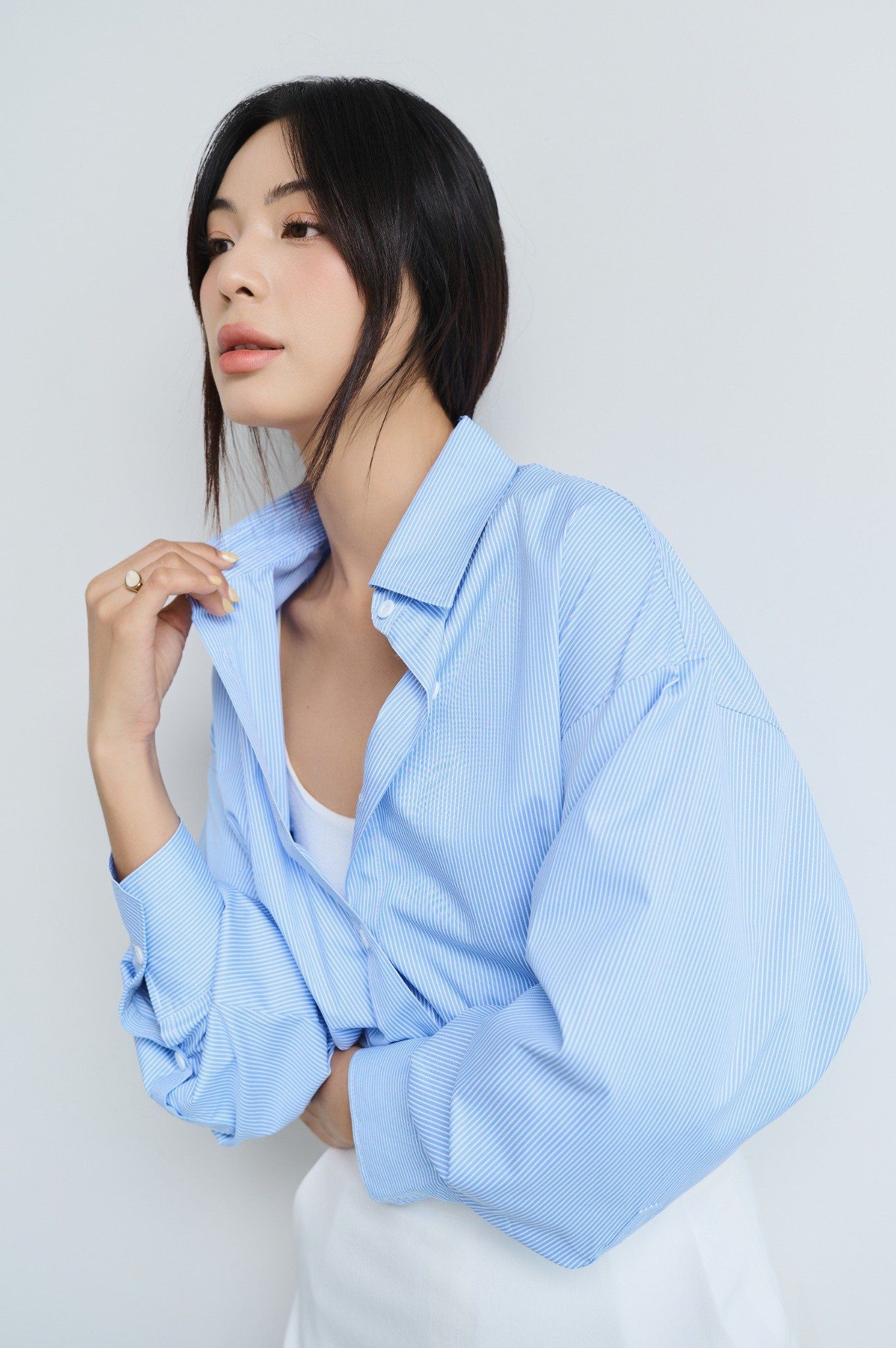 Áo Sơ Mi Sọc Oversize FAS317