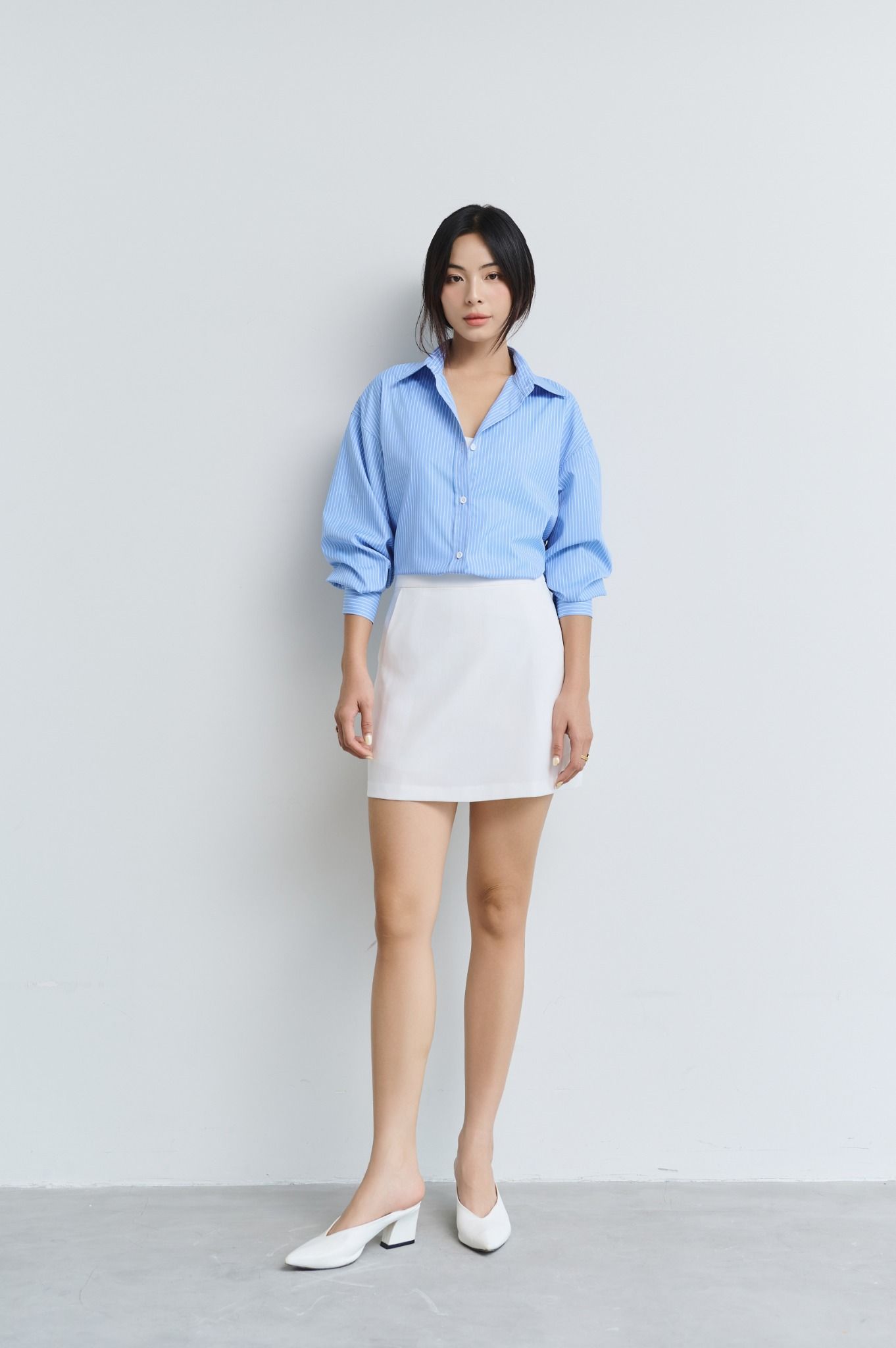 Áo Sơ Mi Sọc Oversize FAS294
